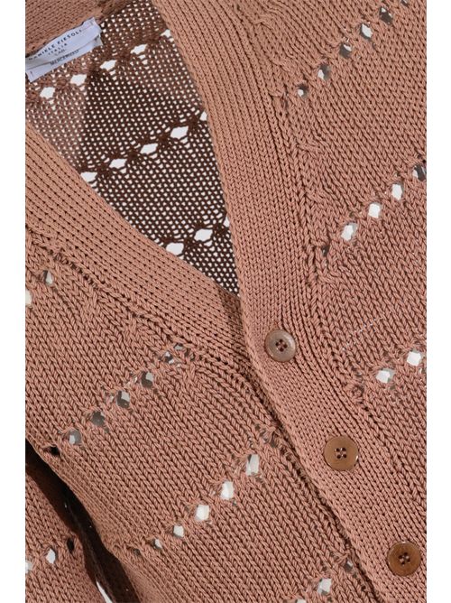 Cardigan traforato in cotone Raw DANIELE FIESOLI | DF 4070RAW